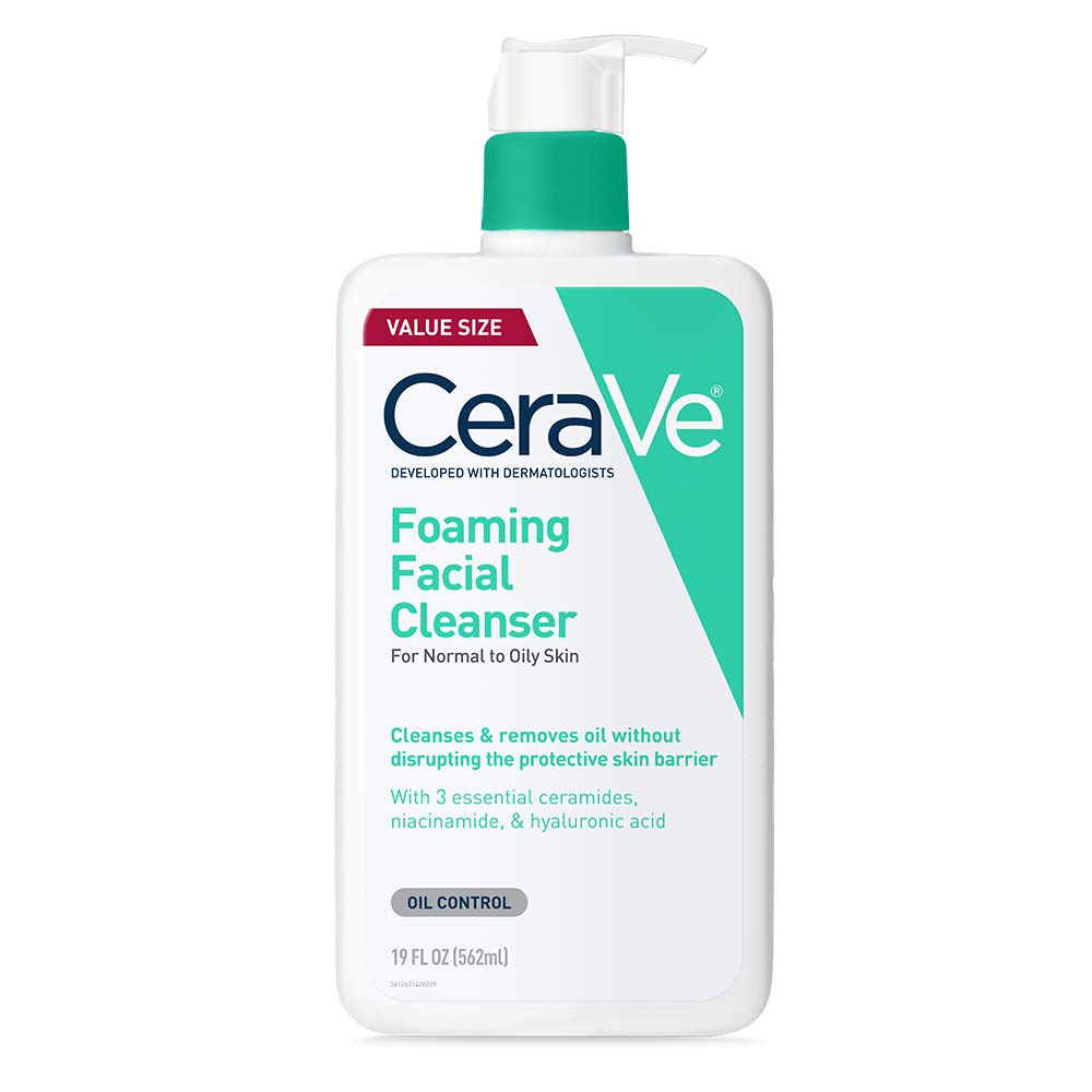 CeraVe Foaming Facial Cleanser | Face & Body Wash for Normal to Oily Skin | Fragrance Free, 16 fl oz