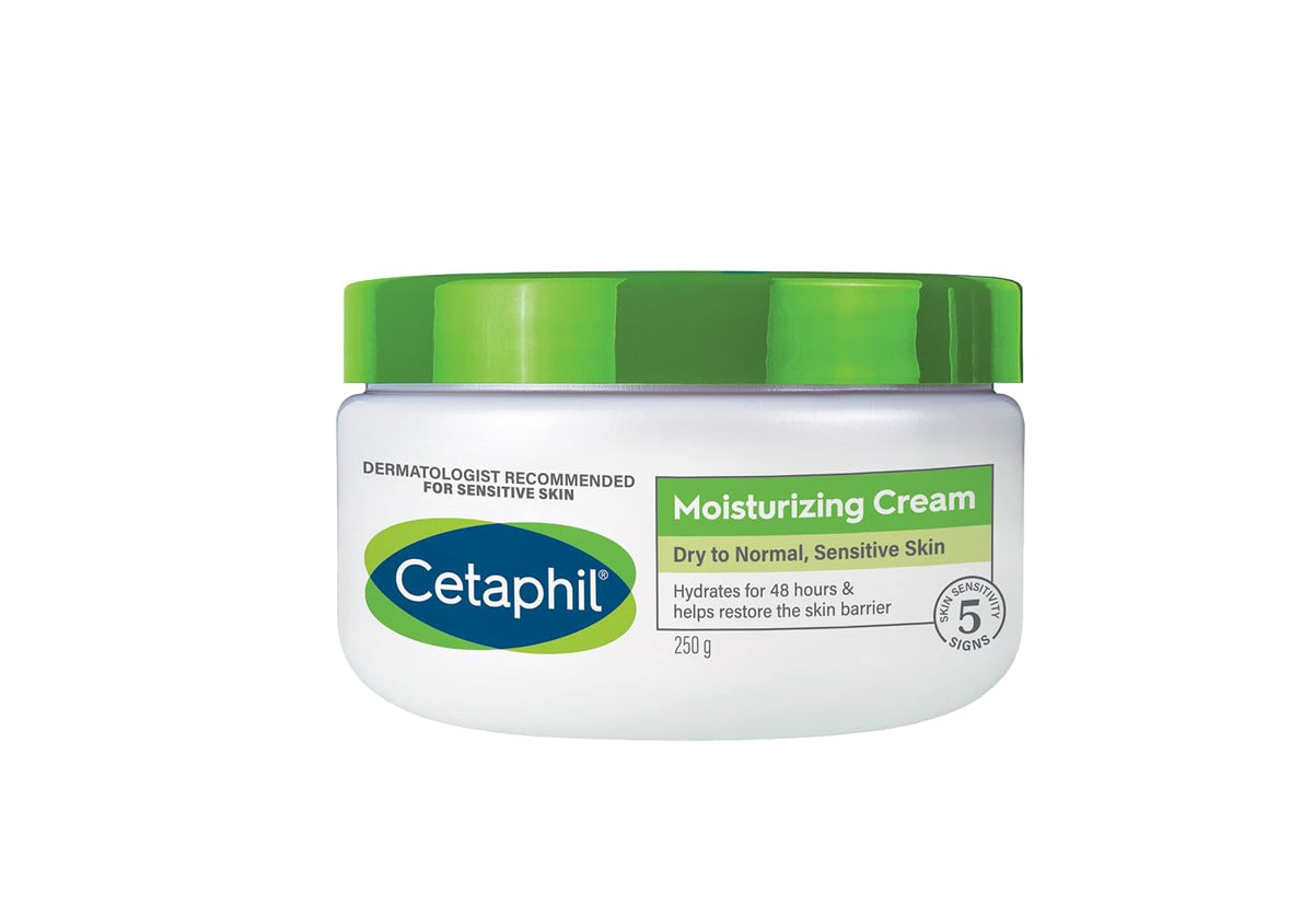 Cetaphil Moisturizing Cream Sensitive Skin, Fragrance Free, 3oz, 3ct