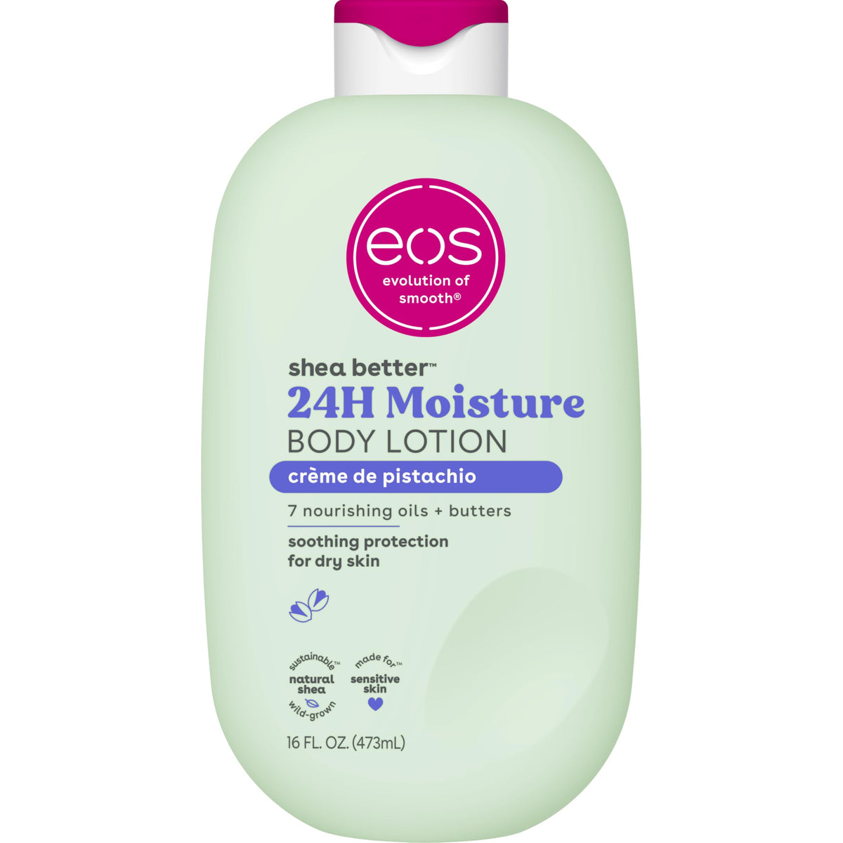 eos Shea Better Body Lotion | 24-Hour Moisture | Natural Shea Butter & Vitamin E | 16 fl oz