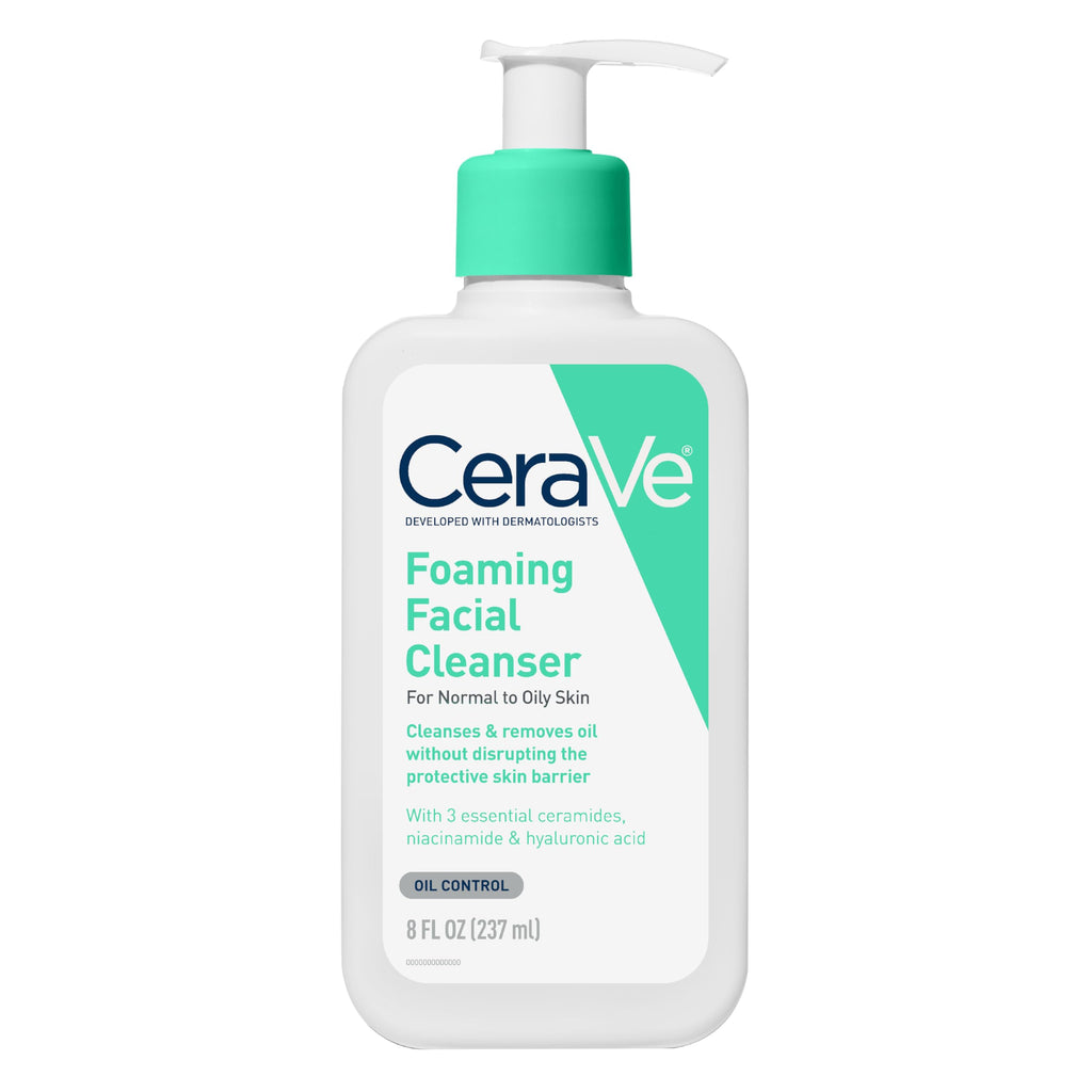 CeraVe Foaming Facial Cleanser | Face & Body Wash for Normal to Oily Skin | Fragrance Free, 16 fl oz