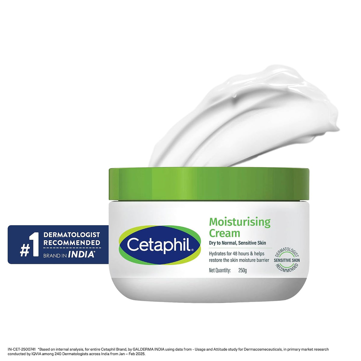 Cetaphil Moisturizing Cream Sensitive Skin, Fragrance Free, 3oz, 3ct