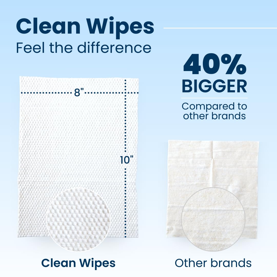 Clean Skin Club Clean Wipes | XL Makeup Remover & Facial Cleansing Wipes | Fragrance Free, Sensitive Skin, 30 Count