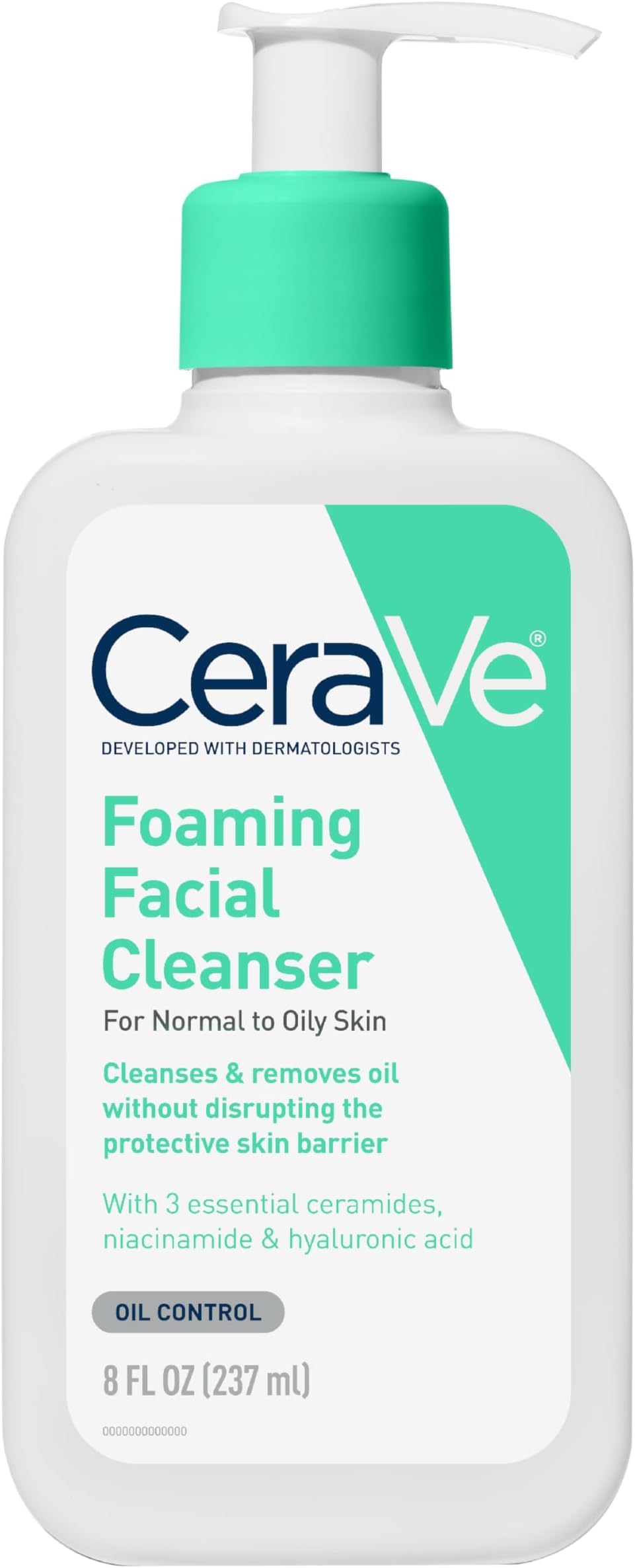 CeraVe Foaming Facial Cleanser | Face & Body Wash for Normal to Oily Skin | Fragrance Free, 16 fl oz
