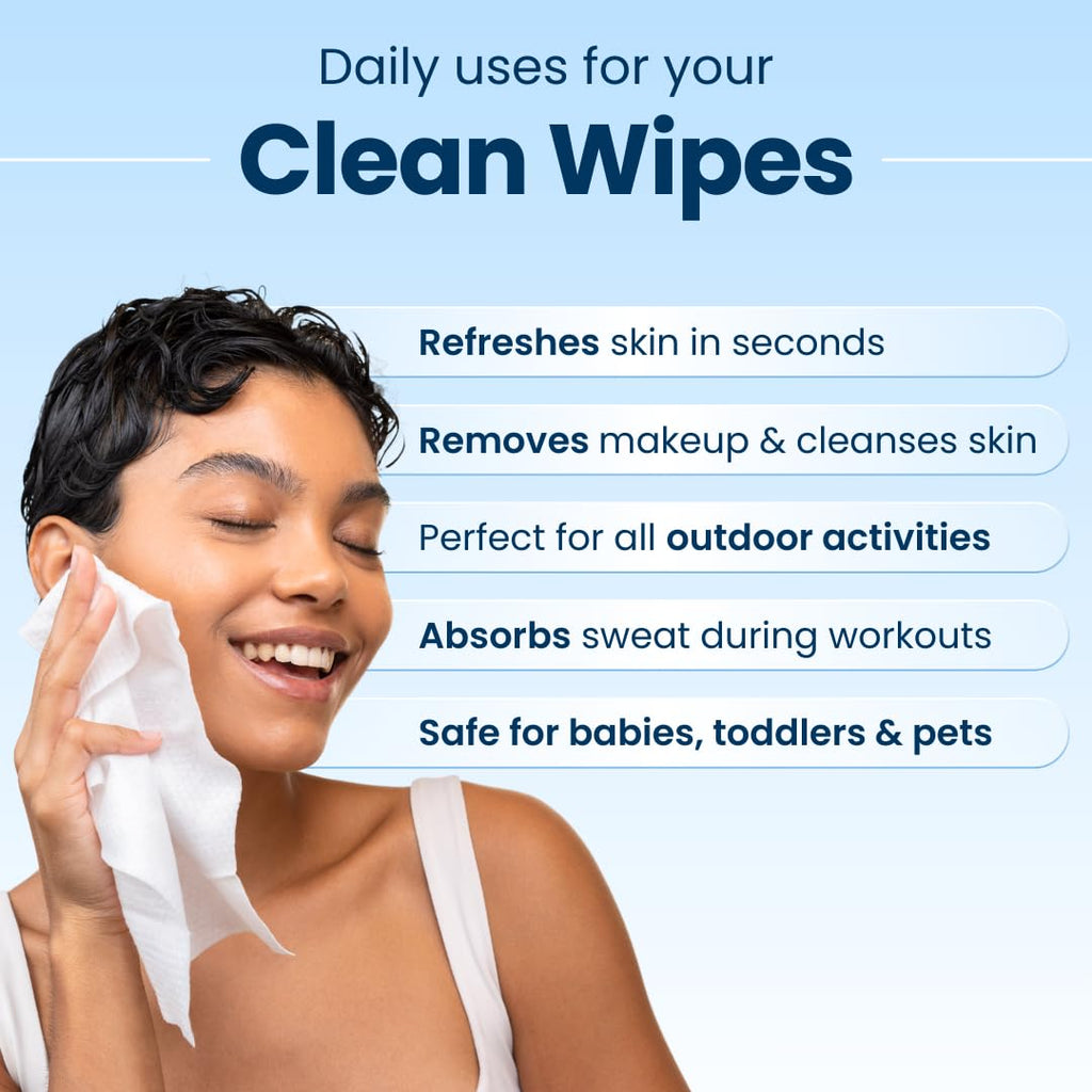 Clean Skin Club Clean Wipes | XL Makeup Remover & Facial Cleansing Wipes | Fragrance Free, Sensitive Skin, 30 Count