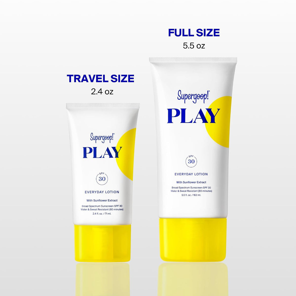 Supergoop! PLAY Everyday Lotion - Broad Spectrum Body & Face Sunscreen - Great for Active Days - Fast Absorbing, Water & Sweat Resistant