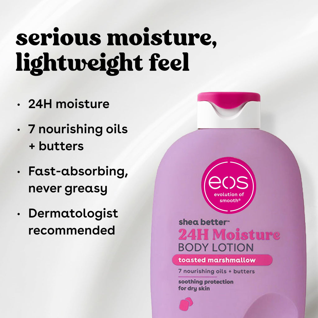 eos Shea Better Body Lotion | 24-Hour Moisture | Natural Shea Butter & Vitamin E | 16 fl oz