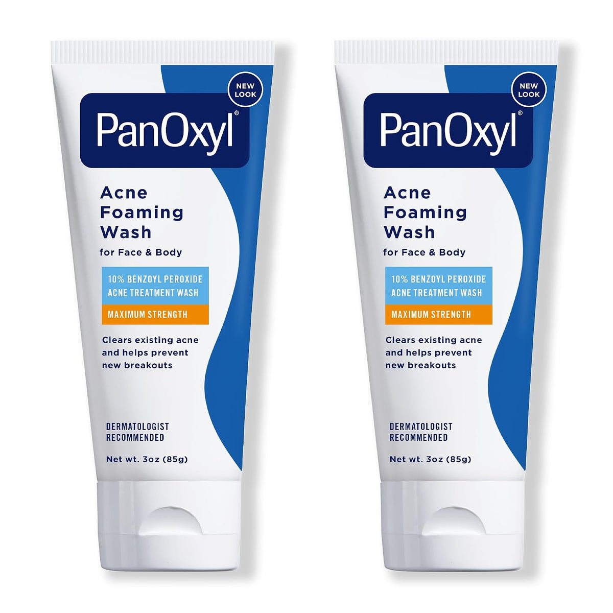 PanOxyl Acne Foaming Wash | 10% Benzoyl Peroxide Maximum Strength | Face & Body Cleanser, 5.5 oz