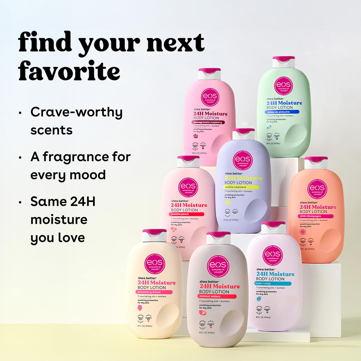 eos Shea Better Body Lotion | 24-Hour Moisture | Natural Shea Butter & Vitamin E | 16 fl oz