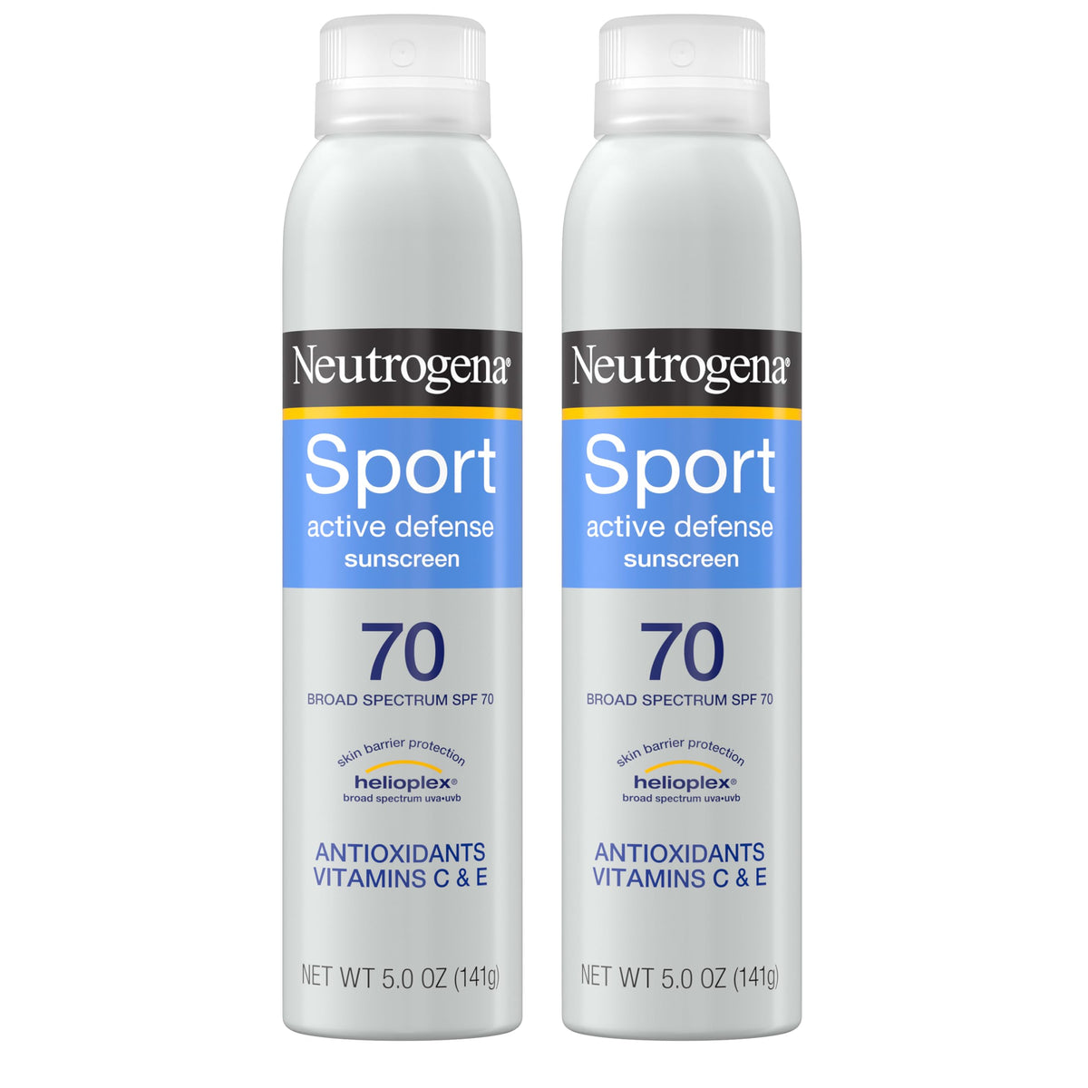 Neutrogena Sport Face Sunscreen SPF 70+ | Oil-Free, Water-Resistant 80 Min | Broad Spectrum UVA/UVB, 2.5 fl oz