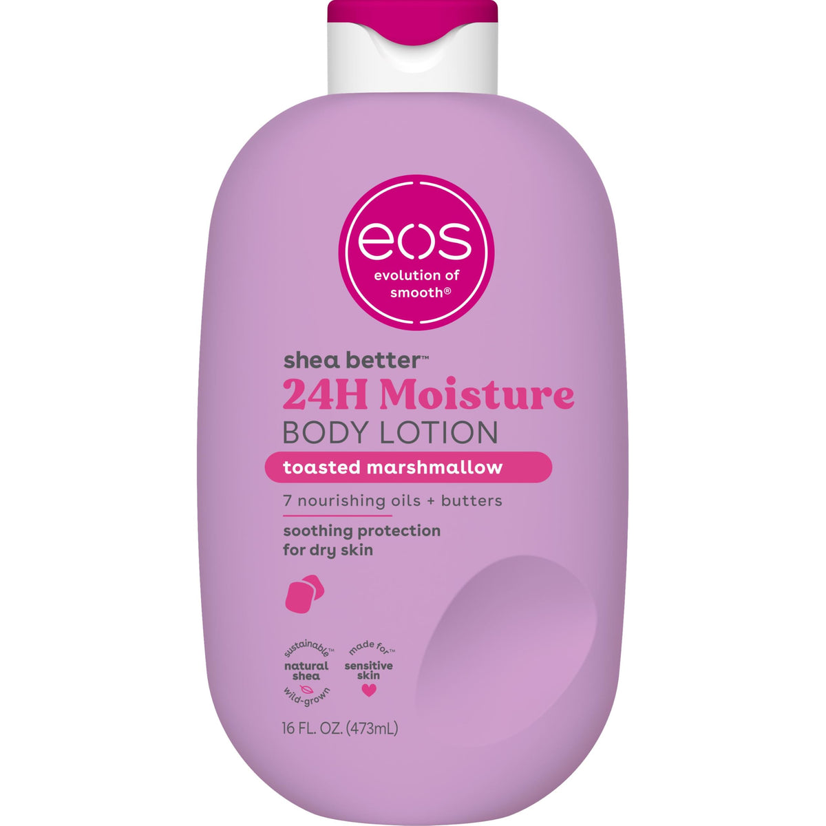 eos Shea Better Body Lotion | 24-Hour Moisture | Natural Shea Butter & Vitamin E | 16 fl oz