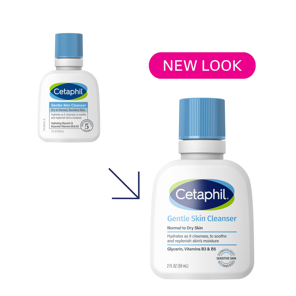Cetaphil Gentle Skin Cleanser, Hydrating Face Wash for Sensitive Skin, Fragrance Free, 4oz, 3ct