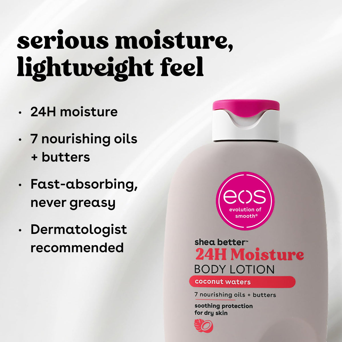 eos Shea Better Body Lotion | 24-Hour Moisture | Natural Shea Butter & Vitamin E | 16 fl oz