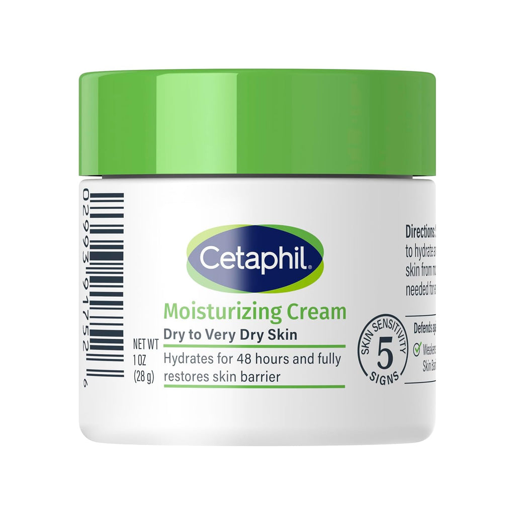 Cetaphil Moisturizing Cream Sensitive Skin, Fragrance Free, 3oz, 3ct