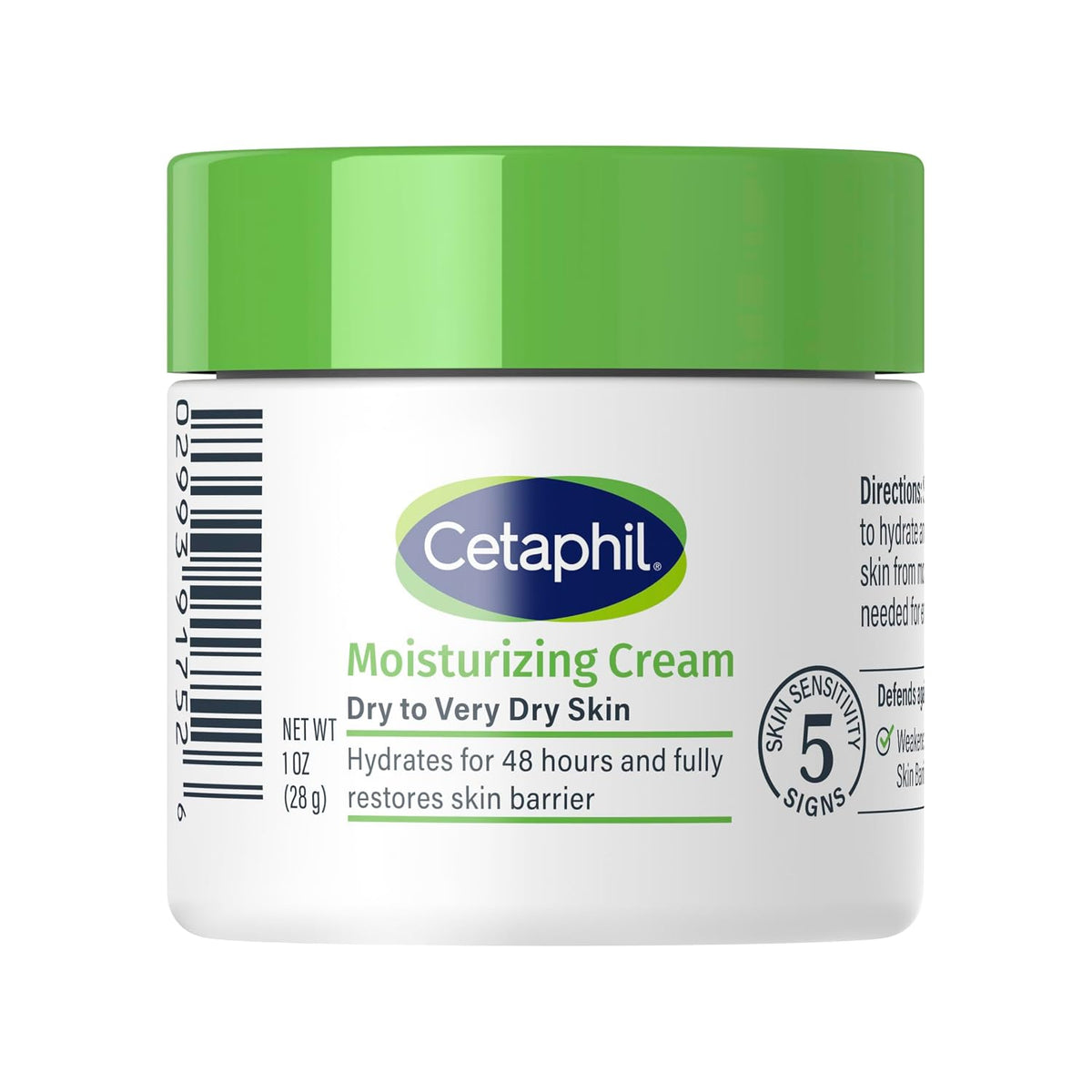 Cetaphil Moisturizing Cream Sensitive Skin, Fragrance Free, 3oz, 3ct