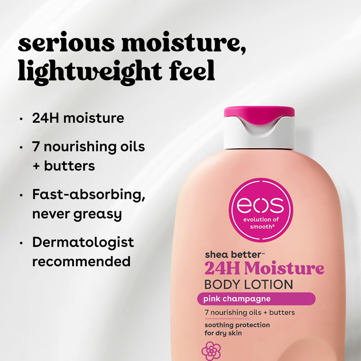 eos Shea Better Body Lotion | 24-Hour Moisture | Natural Shea Butter & Vitamin E | 16 fl oz