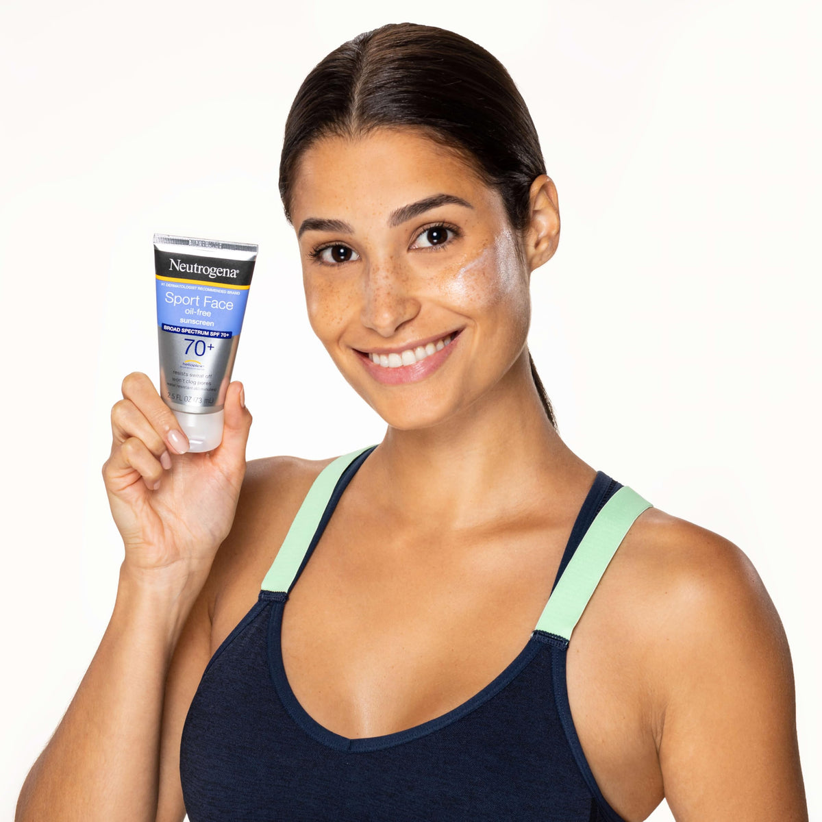 Neutrogena Sport Face Sunscreen SPF 70+ | Oil-Free, Water-Resistant 80 Min | Broad Spectrum UVA/UVB, 2.5 fl oz